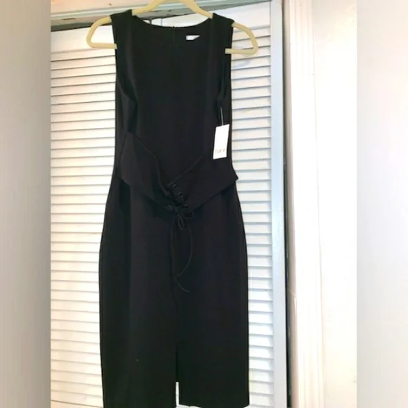 bar iii dress black Bar III Women's Pull-On Jersey Midi Skirt Deep Black Size L – CL Quality  Store main image 0